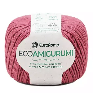 Fio Ecoamigurumi EuroRoma 254mts Cor -1070- Melancia