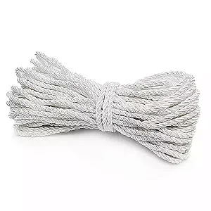 Cordão São Francisco Ref.001/10 5mm com 10mts Cor-1 Branco