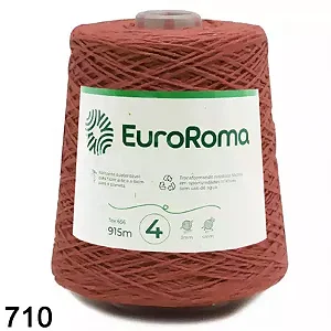 Barbante EuroRoma Cor-710-Telha n°4 - 600g