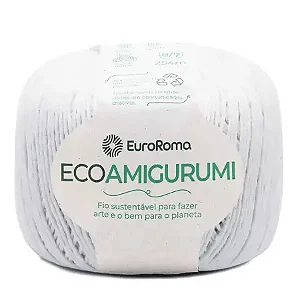 Fio Ecoamigurumi EuroRoma 254mts Cor -200-Branco