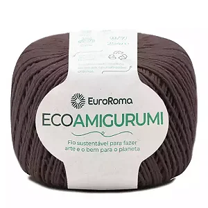 Fio Ecoamigurumi EuroRoma 254mts Cor -1100- Marrom