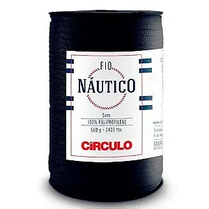 Fio Náutico 5mm Circulo 500g Cor-2856-Anil Profundo