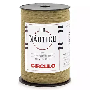 Fio Náutico 5mm Circulo 500g Cor-7625-Castanha