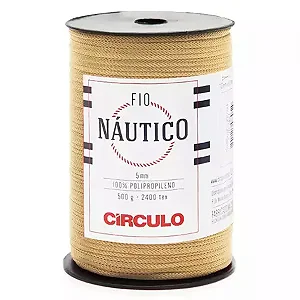 Fio Náutico 5mm Circulo 500g Cor-7679-Amêndoa