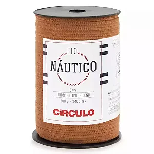 Fio Náutico 5mm Circulo 500g Cor-7529-Terracota