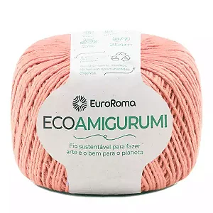 Fio Ecoamigurumi EuroRoma 254mts Cor -700-Salmão