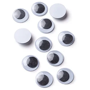 Olho Móvel 15mm Com 100unidades