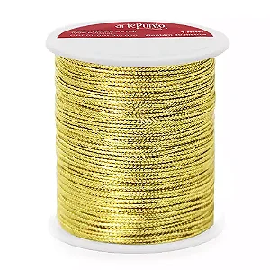 Cordão Metálico Arte Punto CD003 1mm com 50mts 54- Dourado