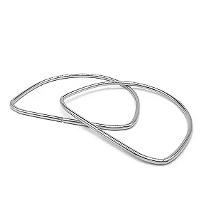 Alça de Bolsa 11x8x0,45Cm 2 Unidades Cor: Niquel Ref:Ro.153703