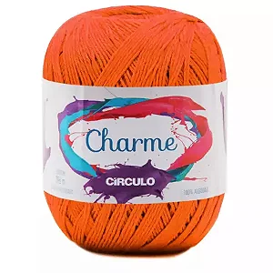 Linha Charme Circulo 396mts Cor- 4445-Tangerina