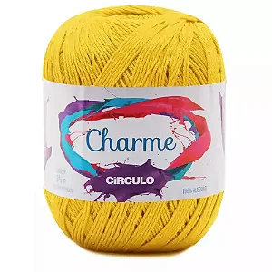 Linha Charme Circulo 396mts Cor-1289- Amarelo Canário
