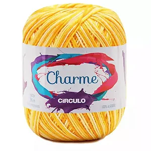 Linha Charme Circulo 396mts Cor-9368- Raio de Sol Mescla Amarelo