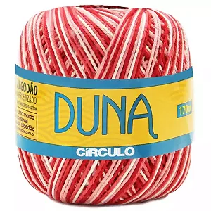 Fio Duna Circulo 100g Cor 9202- Antúrio Mescla Vermelho