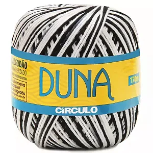Fio Duna Circulo 100g Cor 9016- Zebra