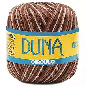 Fio Duna Circulo 100g Cor 9601-Capuccino Mescla Marrom