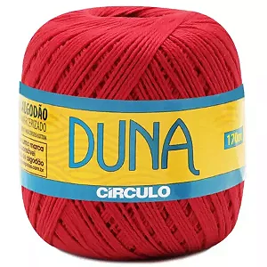 Fio Duna Circulo 100g Cor 3402- Vermelho Circulo