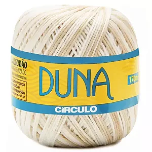 Fio Duna Circulo 100g Cor 9900- Areia Mescla Marfim