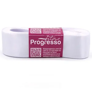 Fita de Cetim CF007 30mm- Cor 201 Branco c/ 10metros