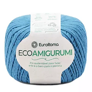 Fio Ecoamigurumi EuroRoma 254mts Cor - 901- Azul Piscina