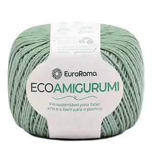 Fio Ecoamigurumi EuroRoma 254mts Cor -809- Alecrim