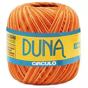 Fio Duna Circulo 100g Cor 9059- Abóbora Mescla Laranja