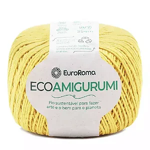 Fio Ecoamigurumi EuroRoma 254mts Cor - 450- Ouro