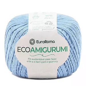 Fio Ecoamigurumi EuroRoma 254mts Cor - 900- Azul Bebê