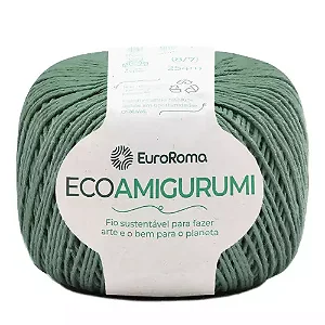 Fio Ecoamigurumi EuroRoma 254mts Cor - 802- Esmeralda