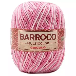 Barbante Barroco Multicolor 200g 9284- Bailarina Mescla Rosa