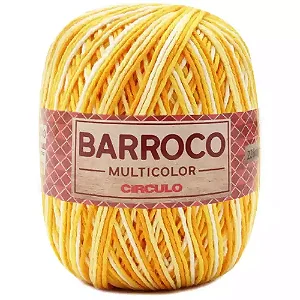 Barbante Barroco Multicolor 200g 9368- Raio de Sol Mescla Amarelo