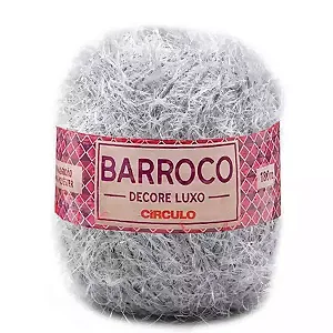Barbante Barroco Decore Luxo 180mts 280g Cor-808- Prata