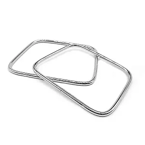 Alça para Bolsa Cor Niquel 10x7,2x0,45cm Kit 2 Peças RO.153705