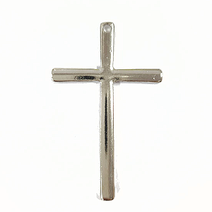 Pingente Cruz Fundição Cor-Níquel Unidade Ref 2933