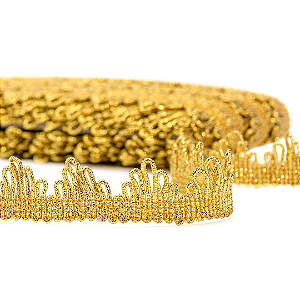 Passamanaria Metalizada 7310 Cor 23- Ouro 17mm 10 Metros