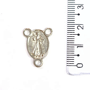 Entremeio para Terço Dupla Face Cor Níquel Ref 2942