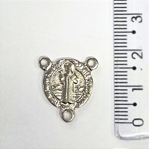 Entremeio para Terço Dupla Face Cor Níquel Ref 2945