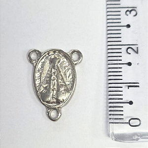 Entremeio para Terço Dupla Face Cor Níquel Ref 2948