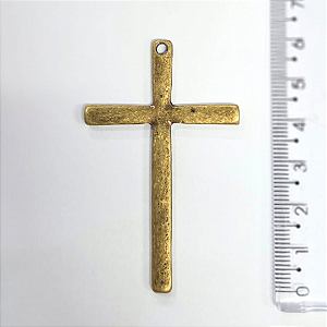 Pingente Cruz Fundição Cor-Ouro Velho Unidade Ref 2933