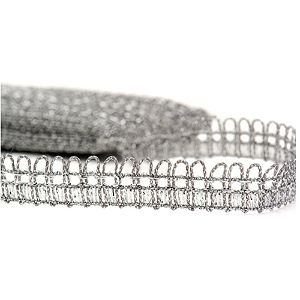 Passamanaria Metalizada 12mm Ref.7030 São José com 10mts Prata