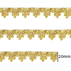 Passamanaria Metalizada Ouro Ref. 7831 São José - 20mm x 10m