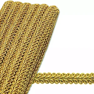 Passamanaria Metalizada São José 7096 9mm 10mts Cor 23- Dourado