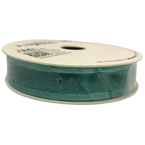 Fita de Voal com Ourela Acetinada ZC 003 Progresso 15mm Cor 2092- Verde Esmeralda
