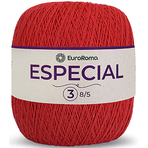 Barbante EuroRoma Especial Colorido nº3 1000- Vermelho 1400m