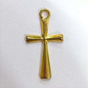 Pingente Cruz Fundição Cor-Dourado Unidade Ref 2953