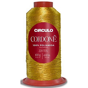 Fio Cordonê Círculo Cor 7101- Amarelo Dourado 100g 450mts