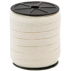 Cadarço Sarjado 10mm Ref 3010 Cru 100% Algodão C/50m São José