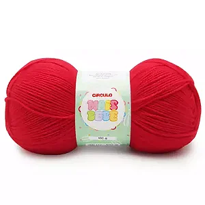 Fio Mais Bebê Círculo 100g Cor 0362- Paixão Vermelho