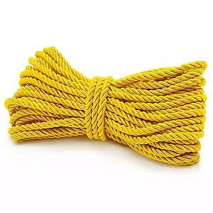 Cordão São Francisco Ref.002/15 6mm com 10mts Cor-08 Amarelo Ouro