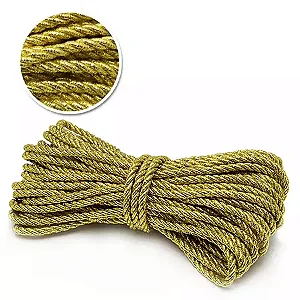 Cordão São Francisco Metalizado São José Ref.002/15 6mm com 10mts Cor-23 Ouro