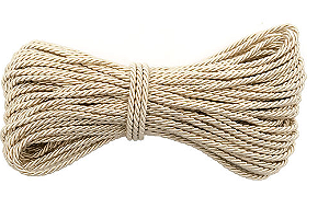 Cordão São Francisco Ref.001/06 3,5mm com 20mts Cor-12 Bege